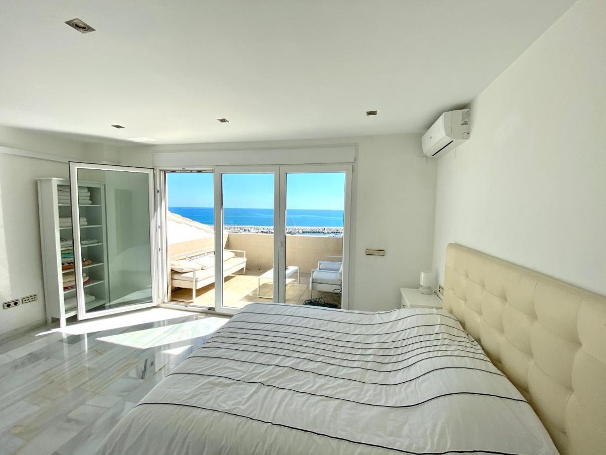 Ferienwohnung Luxury Puerto Banus Penthouse With Parking & Wi-Fi Marbella Exterior foto